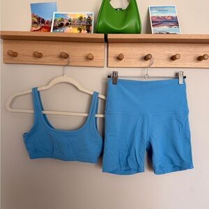 TNA butter SET- Sports Bra + 5” Cheeky Bike Shorts